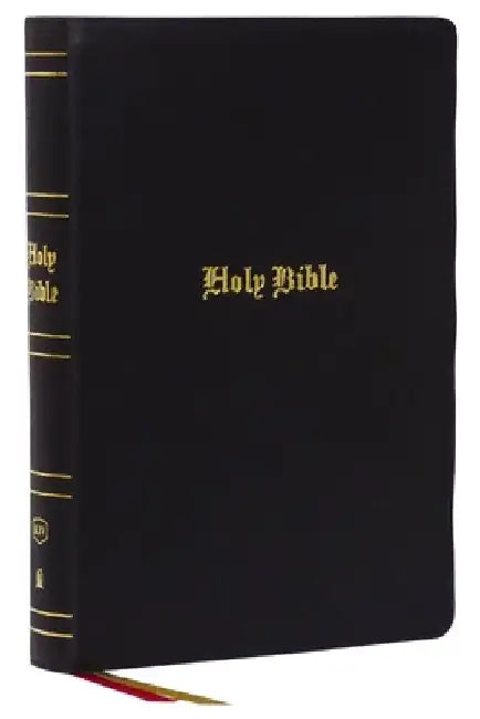 KJV Holy Bible, Super Giant Print Reference Bible, Black, Genuine Leather, 43,000 Cross References, Red Letter, Comfort Print: King James Version: Kin by Thomas Nelson