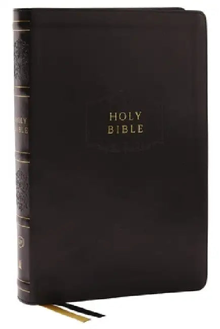 KJV Holy Bible, Center-Column Reference Bible, Leathersoft, Black, 72,000+ Cross References, Red Letter, Comfort Print: King James Version: King James by Thomas Nelson