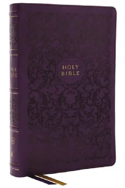 KJV Holy Bible, Center-Column Reference Bible, Leathersoft, Purple, 72,000+ Cross References, Red Letter, Comfort Print: King James Version: King Jame by Thomas Nelson