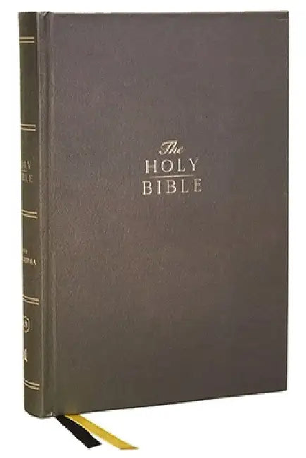 Kjv, Center-Column Reference Bible with Apocrypha, Hardcover, 72,000 Cross-References, Red Letter, Comfort Print: King James Version: King James Versi by Thomas Nelson
