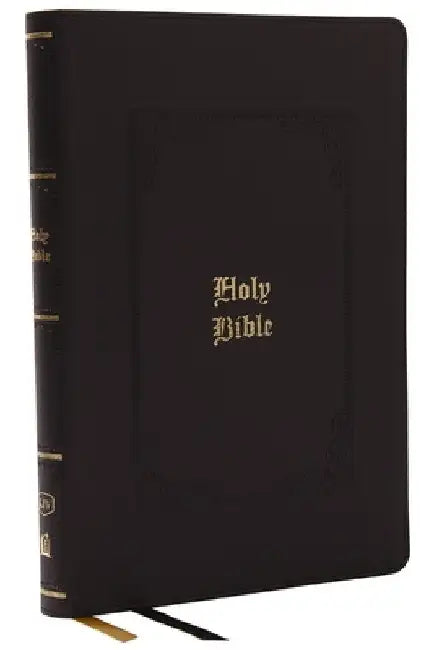 KJV Bible, Giant Print Thinline Bible, Vintage Series, Leathersoft, Black, Red Letter, Comfort Print: King James Version: King James Version by Thomas Nelson
