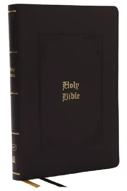 KJV Bible, Giant Print Thinline Bible, Vintage Series, Leathersoft, Black, Red Letter, Thumb Indexed, Comfort Print: King James Version: King James Ve by Thomas Nelson