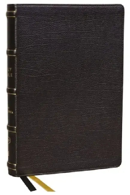 KJV Holy Bible with Apocrypha and 73,000 Center-Column Cross References, Black Genuine Leather, Red Letter, Comfort Print: King James Version by Thomas Nelson