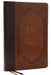 KJV Bible, Giant Print Thinline Bible, Vintage Series, Leathersoft, Brown, Red Letter, Thumb Indexed, Comfort Print: King James Version: King James Ve by Thomas Nelson