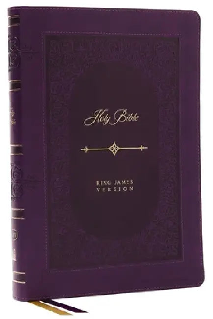 KJV Bible, Giant Print Thinline Bible, Vintage Series, Leathersoft, Purple, Red Letter, Comfort Print: King James Version: King James Version by Thomas Nelson