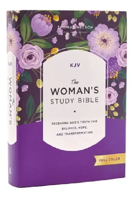 Kjv, the Woman's Study Bible, Hardcover, Red Letter, Full-Color Edition, Comfort Print: Receiving God's Truth for Balance, Hope, and Transformation by Dorothy Kelley Patterson