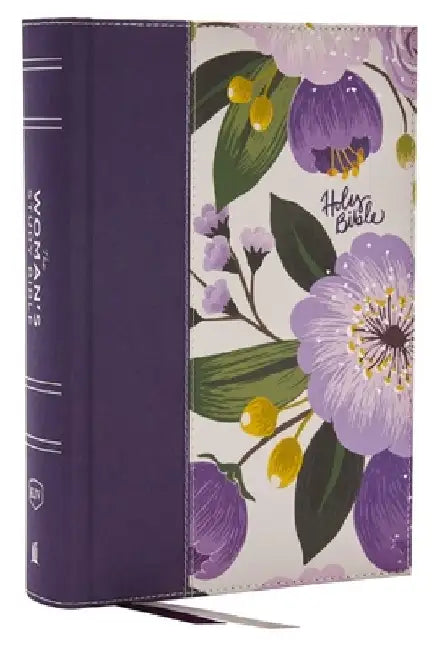 Kjv, the Woman's Study Bible, Cloth Over Board, Purple Floral, Red Letter, Full-Color Edition, Comfort Print: Receiving God's Truth for Balance, Hope, by Dorothy Kelley Patterson