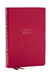 Nkjv, Compact Center-Column Reference Bible, Dark Rose Leathersoft, Red Letter, Comfort Print by Thomas Nelson