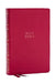 Nkjv, Compact Center-Column Reference Bible, Dark Rose Leathersoft, Red Letter, Comfort Print by Thomas Nelson