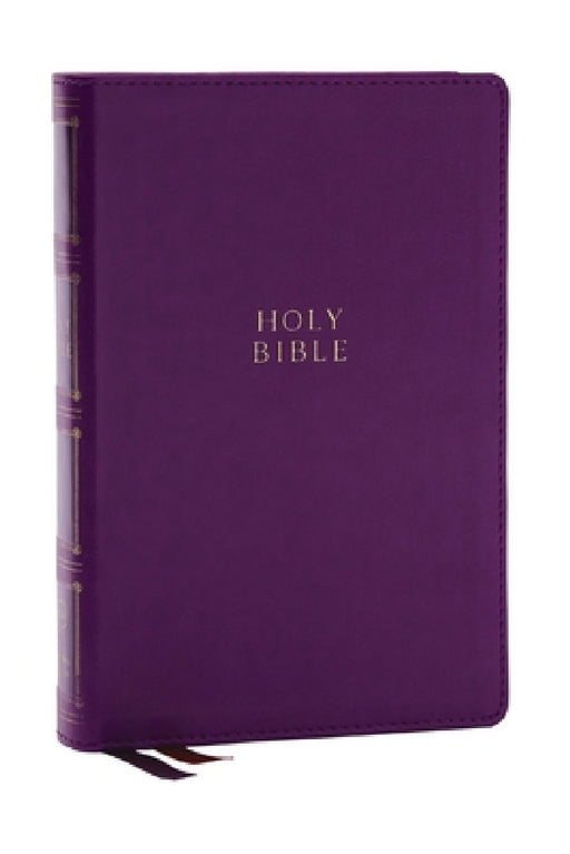 KJV Holy Bible: Compact Bible with 43,000 Center-Column Cross References, Purple Leathersoft, Red Letter, Comfort Print: King James Version by Thomas Nelson