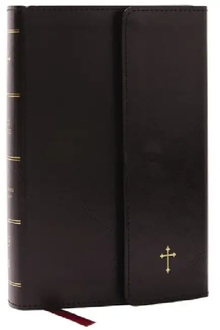 Nkjv, Compact Paragraph-Style Reference Bible, Leatherflex, Black, Red Letter, Comfort Print: Holy Bible, New King James Version by Thomas Nelson