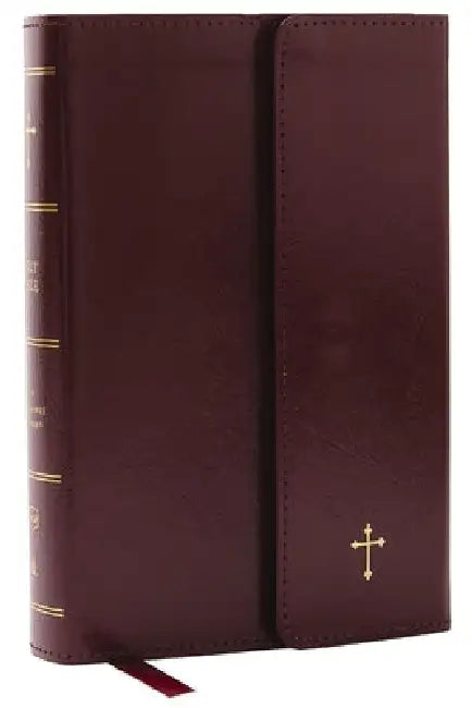 Nkjv, Compact Paragraph-Style Reference Bible, Leatherflex, Burgundy, Red Letter, Comfort Print: Holy Bible, New King James Version by Thomas Nelson