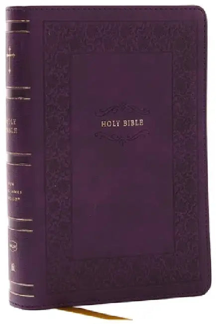 Nkjv, Compact Paragraph-Style Reference Bible, Leathersoft, Purple, Red Letter, Comfort Print: Holy Bible, New King James Version by Thomas Nelson