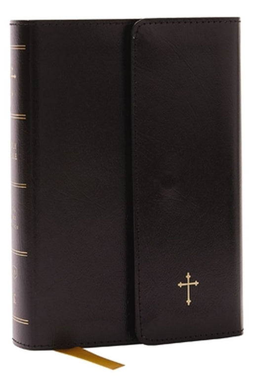 KJV Holy Bible, Compact Reference Bible, Leatherflex, Black with Flap, 53,000 Cross-References, Red Letter, Comfort Print: Holy Bible, King James Vers by Thomas Nelson