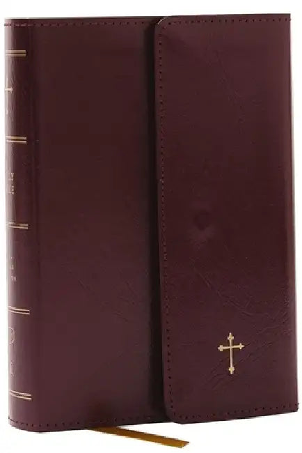 KJV Holy Bible: Compact with 43,000 Cross References, Burgundy Leatherflex with Flap, Red Letter, Comfort Print: King James Version by Thomas Nelson