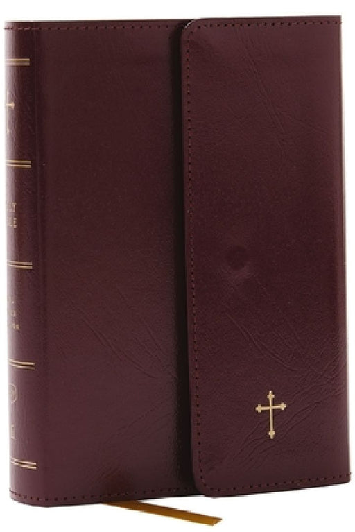 KJV Holy Bible: Compact with 43,000 Cross References, Burgundy Leatherflex with Flap, Red Letter, Comfort Print: King James Version by Thomas Nelson