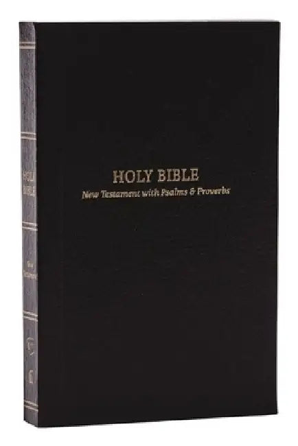 Kjv, Pocket New Testament with Psalms and Proverbs, Softcover, Black, Red Letter, Comfort Print