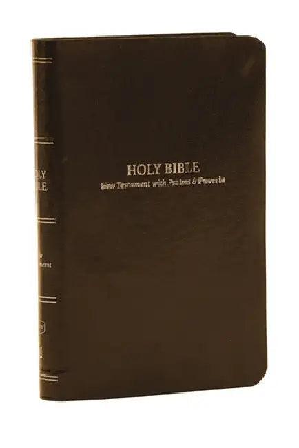 Kjv, Pocket New Testament with Psalms and Proverbs, Leatherflex, Brown, Red Letter, Comfort Print