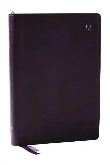 Net Bible, Large Print Thinline with Cross References, Purple Leathersoft, Comfort Print by Thomas Nelson