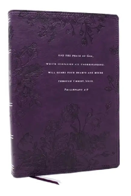 Peace of God Bible: Discover and Experience God's Shalom Throughout the Bible (Nkjv, Purple Leathersoft, Red Letter, Comfort Print) by Jeremiah J. Johnston Phd