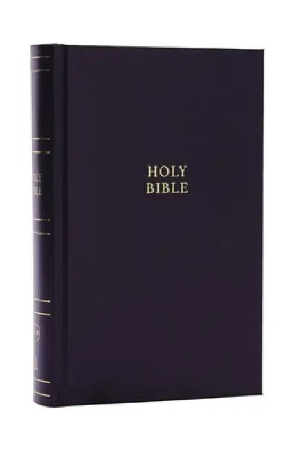 NKJV Personal Size Large Print Bible with 43,000 Cross References, Black Hardcover, Red Letter, Comfort Print by Thomas Nelson