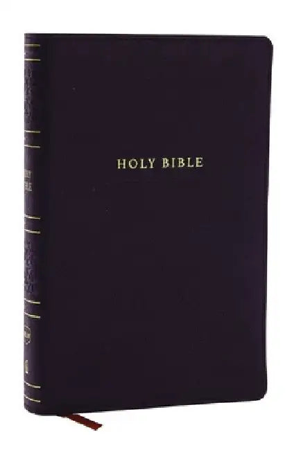 NKJV Holy Bible, Personal Size Large Print Reference Bible, Black, Leathersoft, 43,000 Cross References, Red Letter, Comfort Print: New King James Ver by Thomas Nelson