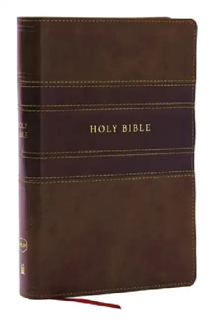 NKJV Holy Bible, Personal Size Large Print Reference Bible, Brown, Leathersoft, 43,000 Cross References, Red Letter, Comfort Print: New King James Ver by Thomas Nelson