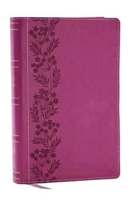 NKJV Holy Bible, Personal Size Large Print Reference Bible, Pink, Leathersoft, 43,000 Cross References, Red Letter, Thumb Indexed, Comfort Print: New by Thomas Nelson