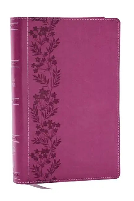 NKJV Holy Bible, Personal Size Large Print Reference Bible, Pink, Leathersoft, 43,000 Cross References, Red Letter, Comfort Print: New King James Vers by Thomas Nelson