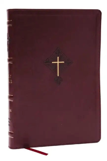 Rsv2ce, Thinline Large Print Catholic Bible, Crimson Leathersoft, Comfort Print by Catholic Bible Press