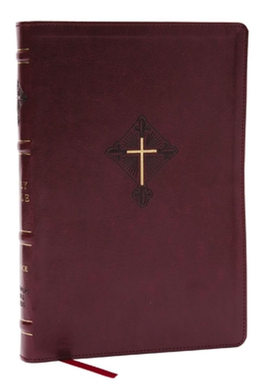 Rsv2ce, Thinline Large Print Catholic Bible, Crimson Leathersoft, Comfort Print by Catholic Bible Press