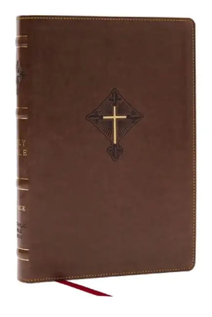 Rsv2ce, Thinline Large Print Catholic Bible, Brown Leathersoft, Comfort Print by Catholic Bible Press