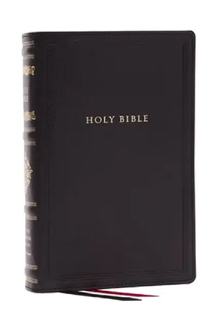 RSV Personal Size Bible with Cross References, Black Leathersoft, (Sovereign Collection) by Thomas Nelson