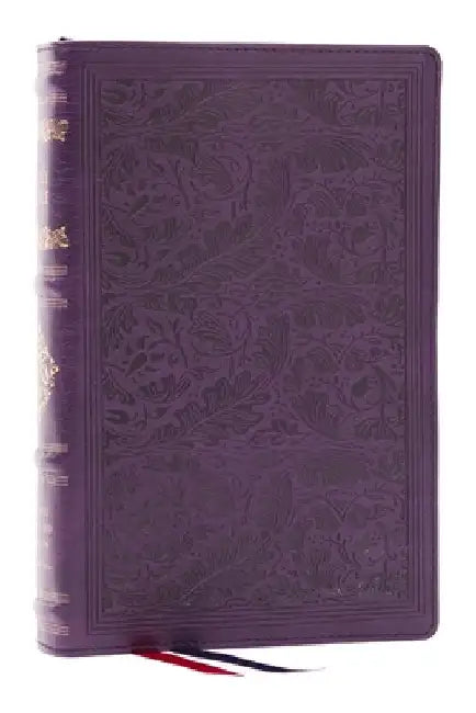 RSV Personal Size Bible with Cross References, Purple Leathersoft, Thumb Indexed, (Sovereign Collection) by Thomas Nelson