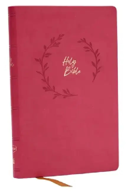 NKJV Value Ultra Thinline Bible, Leathersoft, Pink, Red Letter, Comfort Print by Thomas Nelson