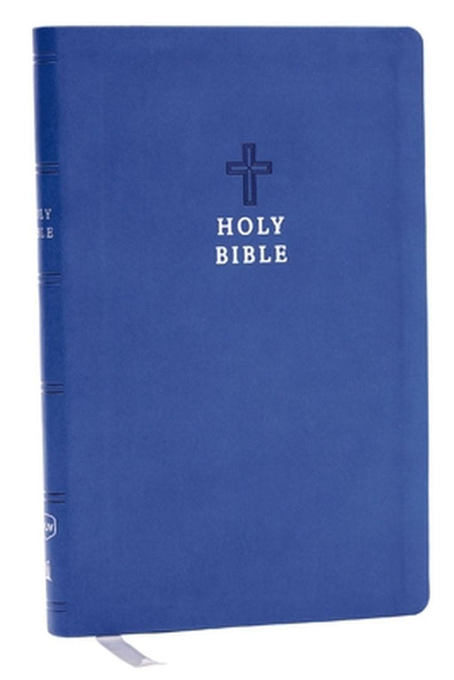 NKJV Value Ultra Thinline Bible, Leathersoft, Blue, Red Letter, Comfort Print by Thomas Nelson