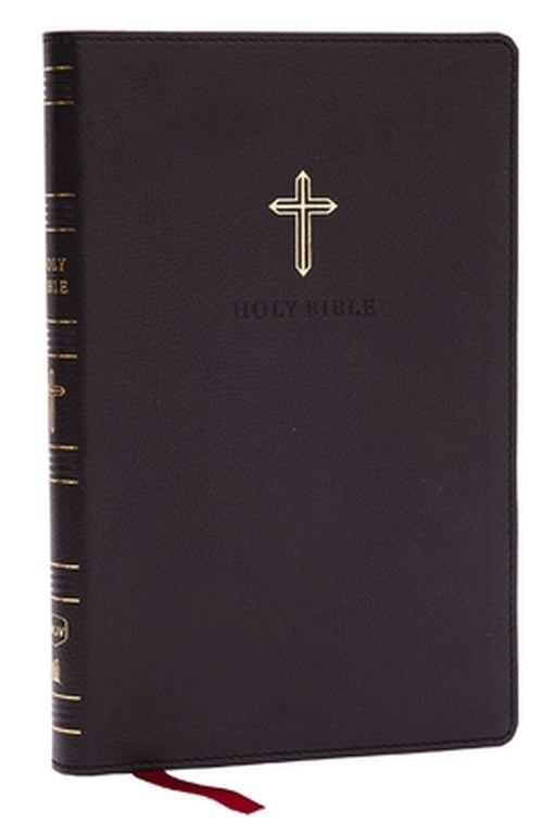 NKJV Ultra Thinline Bible, Black Leathersoft, Red Letter, Comfort Print by Thomas Nelson