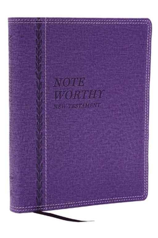 Noteworthy New Testament: Read and Journal Through the New Testament in a Year (Nkjv, Purple Leathersoft, Comfort Print) by Thomas Nelson