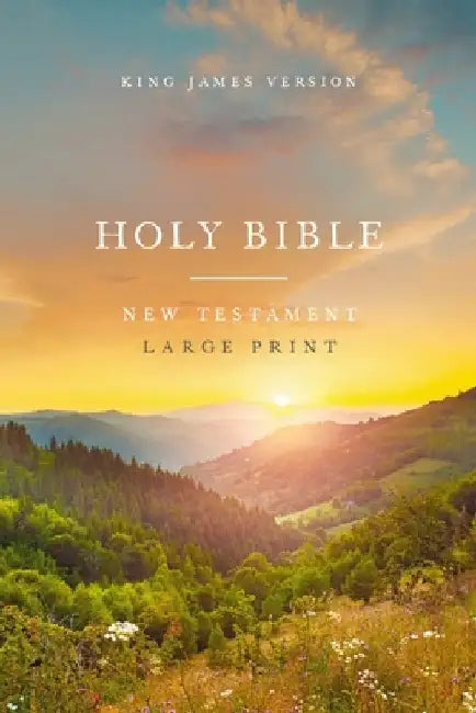 KJV Large Print Outreach New Testament Bible, Scenic Softcover, Comfort Print by Thomas Nelson