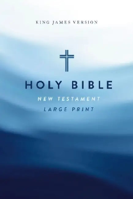 KJV Large Print Outreach New Testament Bible, Cross Softcover, Comfort Print by Thomas Nelson