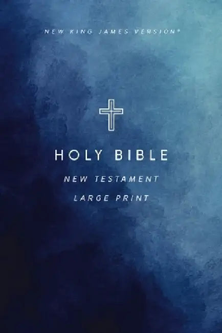 NKJV Large Print Outreach New Testament Bible, Geometric Softcover, Comfort Print by Thomas Nelson