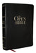 The Open Bible: Read and Discover the Bible for Yourself (Nkjv, Black Leathersoft, Red Letter, Comfort Print)