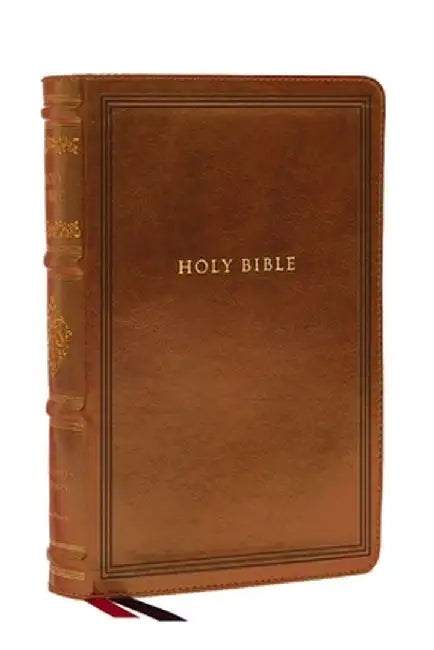 KJV Large Print Reference Bible, Brown Leathersoft, Red Letter, Comfort Print (Sovereign Collection): Holy Bible, King James Version