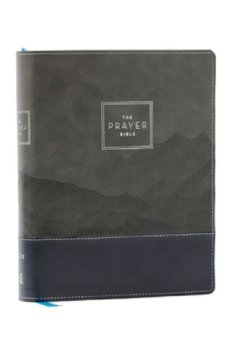 The Prayer Bible: Pray God's Word Cover to Cover (Niv, Black/Gray Leathersoft, Red Letter, Comfort Print) by Thomas Nelson