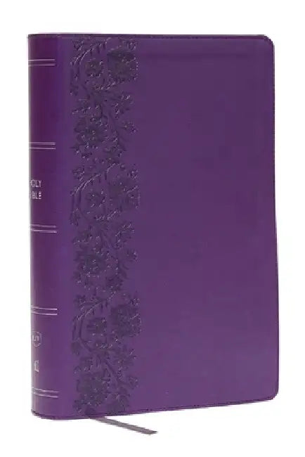 KJV Giant Print End-Of-Verse Reference Bible, Purple Leathersoft, Red Letter, Comfort Print by Thomas Nelson