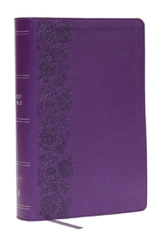 KJV Giant Print End-Of-Verse Reference Bible, Purple Leathersoft, Red Letter, Comfort Print by Thomas Nelson