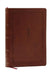 NKJV Giant Print End-Of-Verse Reference Bible, Brown Leathersoft, Red Letter, Comfort Print: Holy Bible by Thomas Nelson