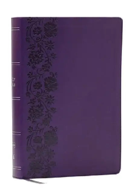 NKJV Giant Print End-Of-Verse Reference Bible, Purple Leathersoft, Red Letter, Comfort Print: Holy Bible by Thomas Nelson