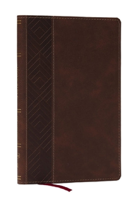 Kjv, Personal Size New Testament, Brown Leathersoft, Red Letter, Comfort Print by Thomas Nelson