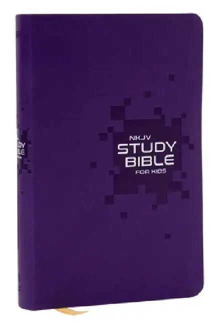 NKJV Study Bible for Kids, Purple Leathersoft: The Premier Study Bible for Kids by Thomas Nelson